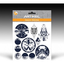 Artikel Artikel ART-122 Geçici Dövme 15,5 x 15,5 cm Geçici Tattoo