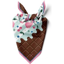 B60 Modabutik Çikolata Desenli Bandana