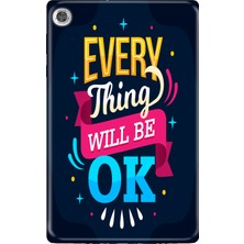 Adasena Lenovo Tab M10 TB-X306F Gen.2 Kılıf Tablet Için Desenli Silikon Kapak - Everything