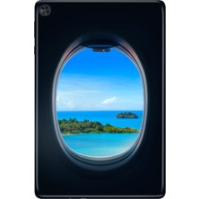 Adasena Huawei Matepad T10S-4 10.1" Kılıf Tablet Için Desenli Silikon Kapak - Uçaktan Bakış