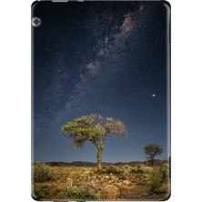 Adasena Huawei Mediapad T5 10.1" Kılıf Tablet Için Desenli Silikon Kapak - Yıldızlarınaltında