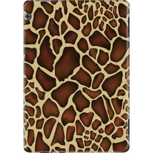 Adasena Huawei Mediapad T5 10.1" Kılıf Tablet Için Desenli Silikon Kapak - Zürafa Moda