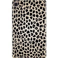 Adasena Samsung Galaxy Tab S5E SM-T720 10.5" Kılıf Tablet Için Desenli Silikon Kapak - Leopard