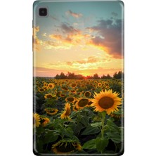 Adasena Samsung Galaxy Tab A7 Lite SM-T220 Kılıf Tablet Için Desenli Silikon Kapak - Farm