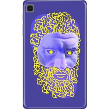 Adasena Samsung Galaxy Tab A7 Lite SM-T220 Kılıf Tablet Için Desenli Silikon Kapak - Human