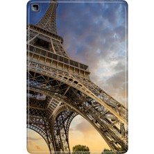 Adasena Honor Pad X8 10.1" Kılıf Tablet Için Desenli Silikon Kapak - Eyfel Paris