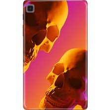 Adasena Samsung Galaxy Tab A7 Lite SM-T220 Kılıf Tablet Için Desenli Silikon Kapak - Iskeletkolaj