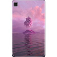 Adasena Samsung Galaxy Tab A7 Lite SM-T220 Kılıf Tablet Için Desenli Silikon Kapak - Pembe Ada