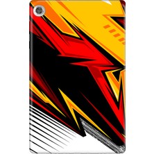Adasena Lenovo Tab M10 TB-X306F Gen.2 Kılıf Tablet Için Desenli Silikon Kapak - Speed