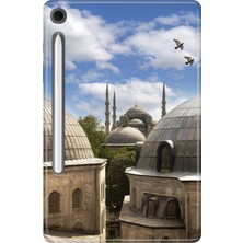 Adasena Samsung Galaxy Tab S10 Lite SM-X400 10.9" Kılıf Tablet Için Desenli Silikon Kapak - Istanbul Mimari