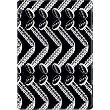 Adasena Huawei Mediapad T5 10.1" Kılıf Tablet Için Desenli Silikon Kapak - Çivi Vida