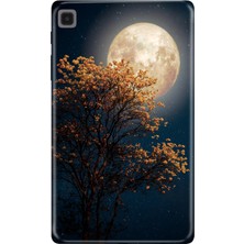Adasena Samsung Galaxy Tab A7 Lite SM-T220 Kılıf Tablet Için Desenli Silikon Kapak - Dolunay