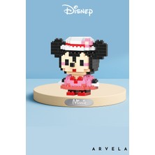 Arvela Bricks Mini Blocks Minnie Mouse Figürü – Koleksiyonluk Dekoratif Yapım Oyuncağı