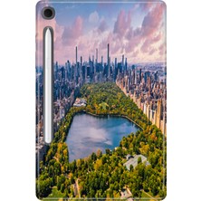 Adasena Samsung Galaxy Tab S10 Lite SM-X400 10.9" Kılıf Tablet Için Desenli Silikon Kapak - Central Park