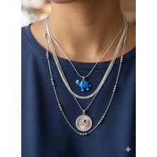 Duru Aksesuar Çelik Kombin Kolye