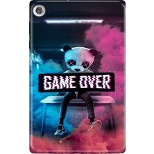 Adasena Lenovo Tab M10 TB-X306F Gen.2 Kılıf Tablet Için Desenli Silikon Kapak - Game Over