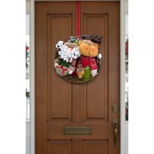 Miniso Waldernluxury Dekoratif Mery Christmas Kapı Geyik Süs