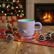 Miniso Snoopy Lisanslı Vintage Serisi Seramik Kupa 340 ml