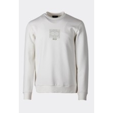 Ncs Jeans Erkek Sweatshirt Bisiklet Yaka Regular Fit Beyaz 1673