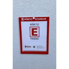 Yönline Nöbetçi Eczane Bilgilendirme Panosu Pratik Kullanım Kendinden Yapışkanlı