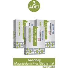 Goodday Magnesium Plus Bisglisinat 30 Tablet 3 Adet
