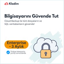 Bilgisayarını Güvende Tut – Cloud Backup ile Tüm Dosyaların Güvende | Kladim Enterprise 3 Aylık