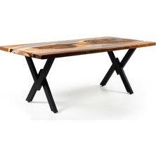 Ahşap & Epoksi Yemek Masası Uzun Ömürlü