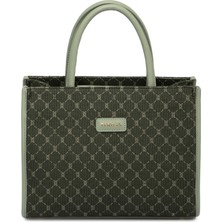 Tergan Yeşil Tekstil Kadın El Çantası - S25K1TWC0702-T5I