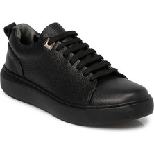 Tergan Siyah Hakiki Deri Kadın Sneaker - K25S1AY68140-A41