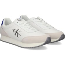 Calvin Klein Retro Runner Low Mens Sneaker Erkek Günlük Spor Ayakkabı Beyaz