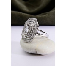 Innuendo 925 Ayar Gümüş Mega Baget Yüzük