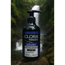 Cloramaxx Silver Turunculaşma Karşıtı Mor Şampuan 500 ml Sülfat İçermeyen Formül ile Parlak Saçlar