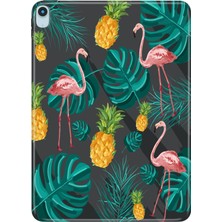 Adasena iPad Air M3 2025 Wi-Fi 11" Kılıf Tablet Için Desenli Silikon Kapak - Pinkflamingo