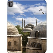Adasena Apple iPad Pro 13" Inch (M4) Kılıf Tablet Için Desenli Silikon Kapak - Istanbul Mimari