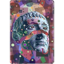 Adasena Huawei Mediapad T5 10.1" Kılıf Tablet Için Desenli Silikon Kapak - Punk