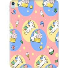 Adasena iPad Air M3 Wi-Fi 13" Kılıf Tablet Için Desenli Silikon Kapak - Unicorns