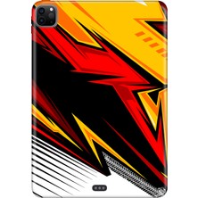 Adasena Apple iPad Pro 12.9" 4.nesil (MY2H2TU/A) Kılıf Tablet Için Desenli Silikon Kapak - Speed