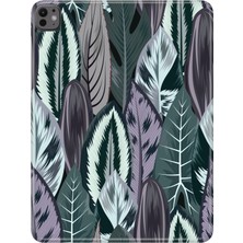 Adasena iPad Pro 11" (M4) MVV93TU/A Kılıf Tablet Için Desenli Silikon Kapak - Tropical