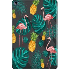 Adasena Honor Pad X8 10.1" Kılıf Tablet Için Desenli Silikon Kapak - Pinkflamingo