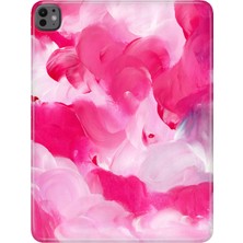 Adasena Apple iPad Pro 13" Inch (M4) Kılıf Tablet Için Desenli Silikon Kapak - Pinking