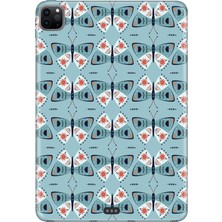 Adasena Apple iPad Pro 12.9" 4.nesil (MY2H2TU/A) Kılıf Tablet Için Desenli Silikon Kapak - Kelebek