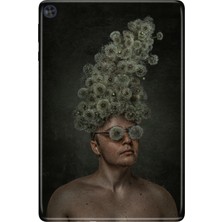 Adasena Huawei Matepad T10S-4 10.1" Kılıf Tablet Için Desenli Silikon Kapak - Dandelion