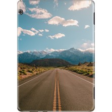 Adasena Huawei Mediapad T5 10.1" Kılıf Tablet Için Desenli Silikon Kapak - California