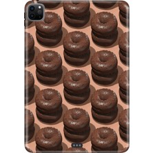 Adasena iPad Pro 11" (MY252TU/A) 2.nesil Kılıf Tablet Için Desenli Silikon Kapak - 3D Donut
