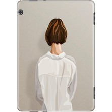 Adasena Huawei Mediapad T5 10.1" Kılıf Tablet Için Desenli Silikon Kapak - Küstüm