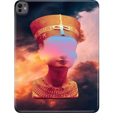 Adasena iPad Pro 11" (M4) MVV93TU/A Kılıf Tablet Için Desenli Silikon Kapak - Tanrıça Kadın