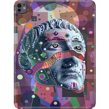 Adasena Apple iPad Pro 13" Inch (M4) Kılıf Tablet Için Desenli Silikon Kapak - Punk