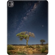 Adasena iPad Pro 11" (M4) MVV93TU/A Kılıf Tablet Için Desenli Silikon Kapak - Yıldızlarınaltında