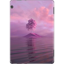 Adasena Huawei Mediapad T5 10.1" Kılıf Tablet Için Desenli Silikon Kapak - Pembe Ada