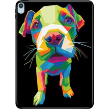 Adasena iPad Air M2 11" 6.nesil MUWC3TU/A Kılıf Tablet Için Desenli Silikon Kapak - Yavru Pitbull